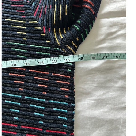 Vintage 90s St. Croix Shop 1/4 Zip Sweater Geometric Knit Pullover USA Large - Picture 2 of 7